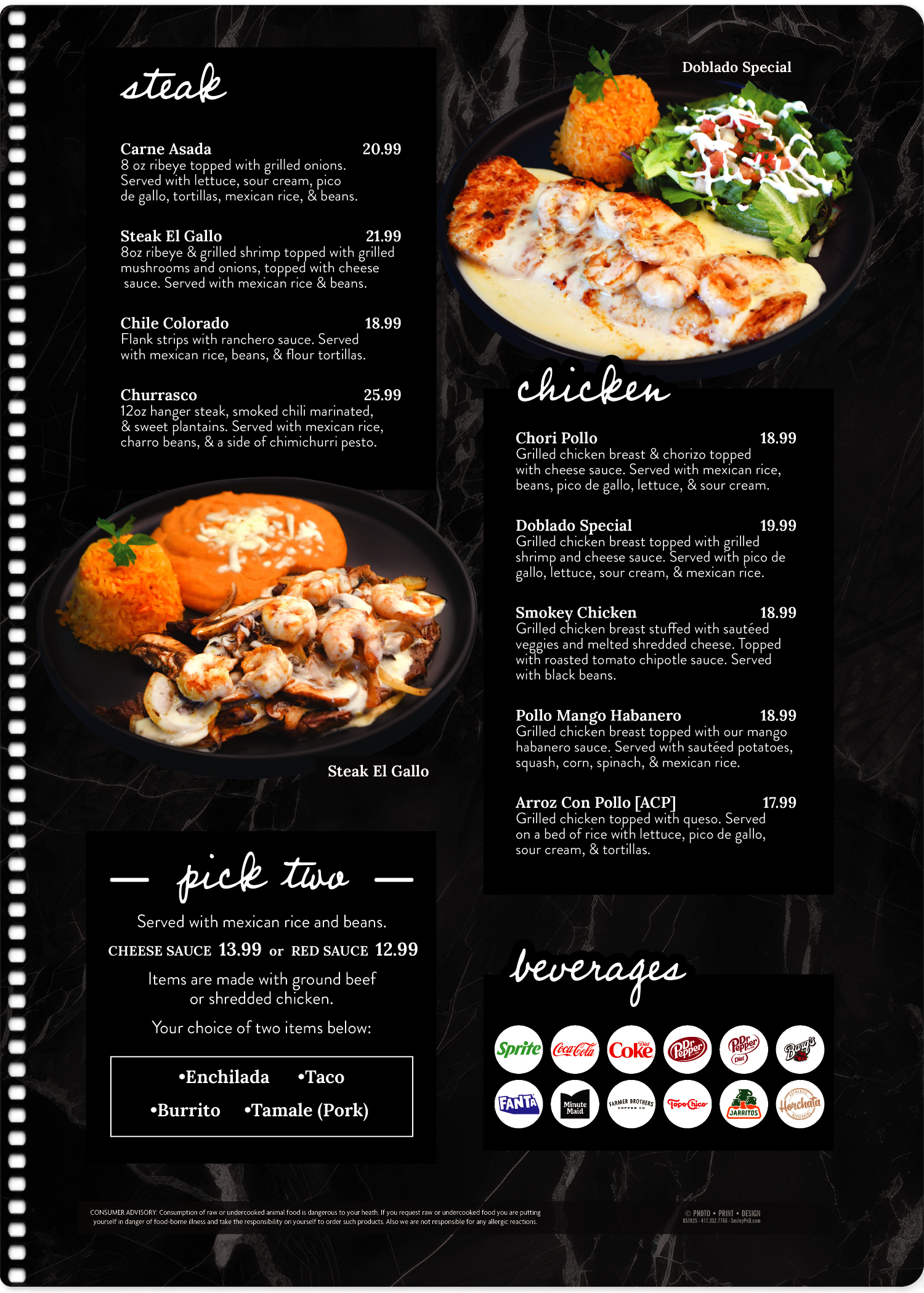 Menu-Luna | Modern Mexican